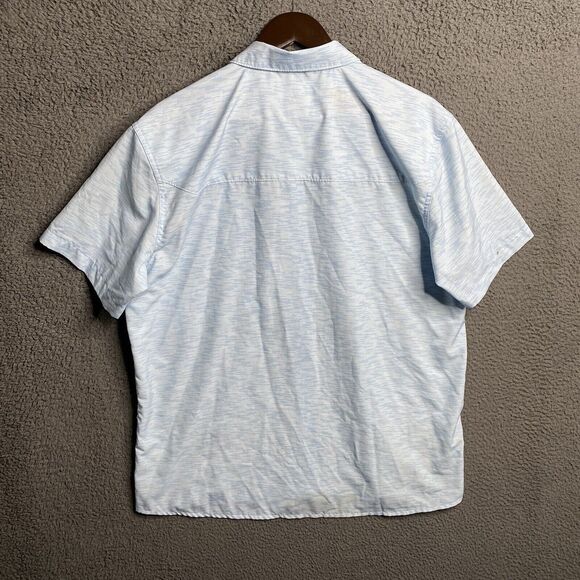 Mens Simms Button Up Fishing Short Sleeve Shirt Lightweight Large - Picture 15 of 16